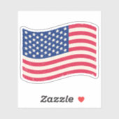 米国ヴィンテージ国旗のシール シール (シート)