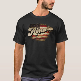 米国ヴィンテージ愛国心7月4日 Tシャツ