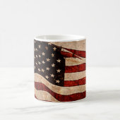 米国ヴィンテージ米国国旗 コーヒーマグカップ (中央)