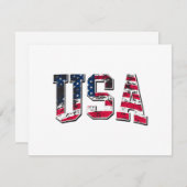 米国ヴィンテージ米国国旗 シーズンカード (正面/裏面)