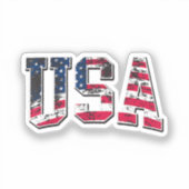 米国ヴィンテージ米国国旗 シール (正面)
