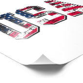 米国ヴィンテージ米国国旗 フォトプリント            (角)