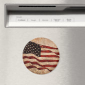 米国ヴィンテージ米国国旗 マグネット (インサイチュ (食洗機))