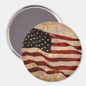 米国ヴィンテージ米国国旗 マグネット (正面/裏面)