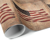 米国ヴィンテージ米国国旗 ラッピングペーパー (ロールコーナー)