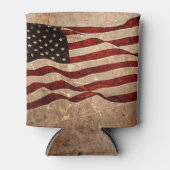 米国ヴィンテージ米国国旗 缶クーラー (正面)