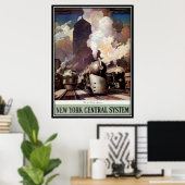 米国ヴィンテージ鉄道 –  ポスター (ホームオフィス)