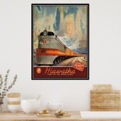 米国ヴィンテージ鉄道 –  ポスター (キッチン)