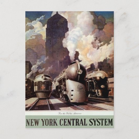 米国ヴィンテージ鉄道 –  ポストカード (正面)