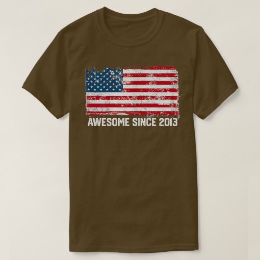 米国ヴィンテージ2013年素晴らしから9歳 Tシャツ (デザイン正面)