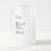 米国ヴィンテージ フロストグラスビールジョッキ (正面左)