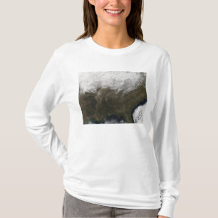 米国上の雪カバー Tシャツ