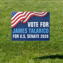 米国上院アメリカ国旗の庭のサイン タラリコに投票