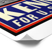 米国上院議員のJFK ポスター (角)