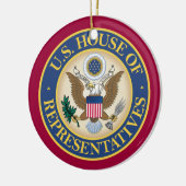 米国下院クリスマス装飾品 セラミックオーナメント (左)