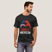 米国中国の中国国旗 Tシャツ (正面フル)