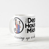 米国中西部のコーヒー・マグの嘆かわしい主婦 コーヒーマグカップ (正面左)