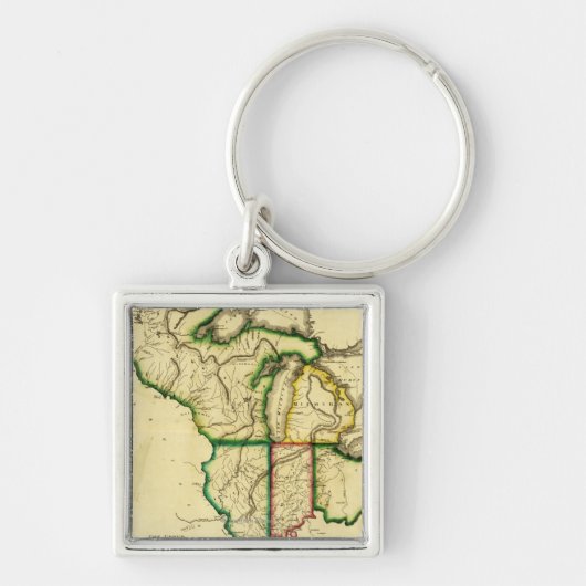 米国中西部パノラミッ統一されたクマップ キーホルダー (正面)