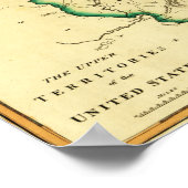 米国中西部パノラミッ統一されたクマップ ポスター (角)