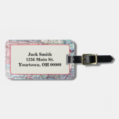 米国中西部地図 ラゲッジタグ (正面横)