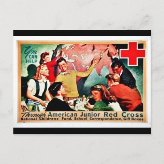 米国中赤十字 ポストカード (正面)