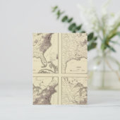 米国人口1790年～1820年 ポストカード (スタンド正面)