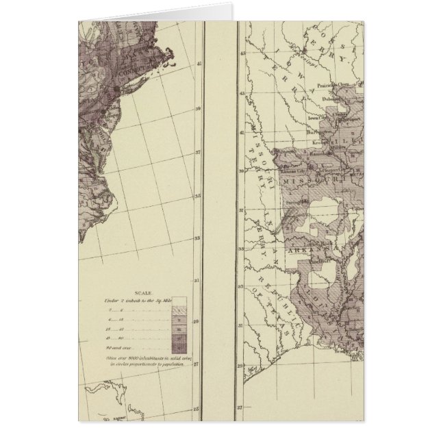米国人口1830年～1840年 (正面)