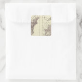 米国人口1830年～1840年 スクエアシール (バッグ)