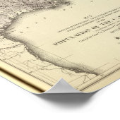 米国人口1850 ポスター (角)