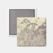 米国人口1850 マグネット (正面/裏面)