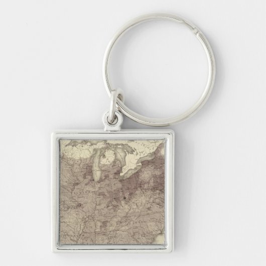 米国人口1860 キーホルダー (正面)