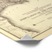 米国人口1860 ポスター (角)