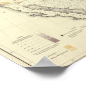 米国人口1870年 ポスター (角)