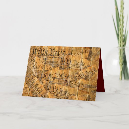 米国人民憲法カード カード (正面)