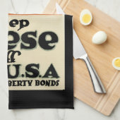 米国保の都市 キッチンタオル (四つ折り)