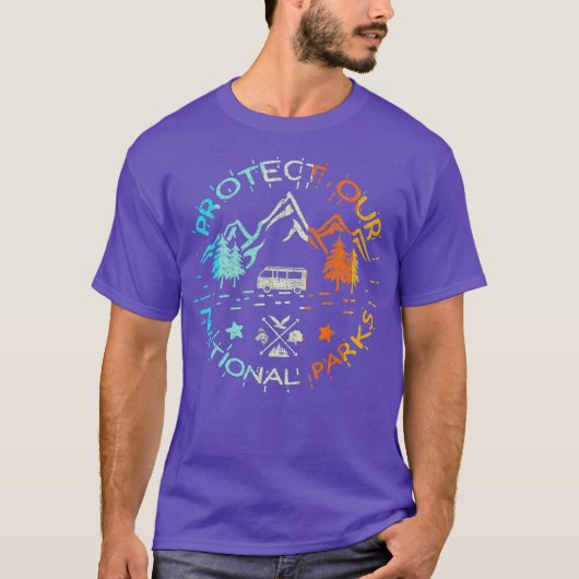 米国保護の59国立公園がハイキングを維持 Tシャツ (正面)