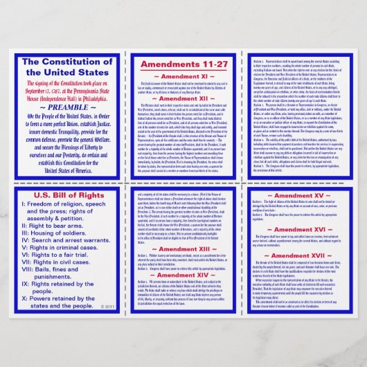 米国修正11-27ポケットパンフレット/ブックマーク チラシ (正面)