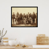 米国先住民7人と第1砲兵SD 1891 ポスター (キッチン)