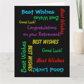 米国全土から大規模退職おめでとう カード (正面)