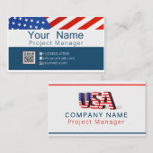 米国公式名刺 名刺 (正面/裏面)