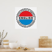 米国公用語 ポスター (キッチン)