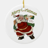 米国公衆衛生サービスのクリスマス装飾 セラミックオーナメント (裏面)
