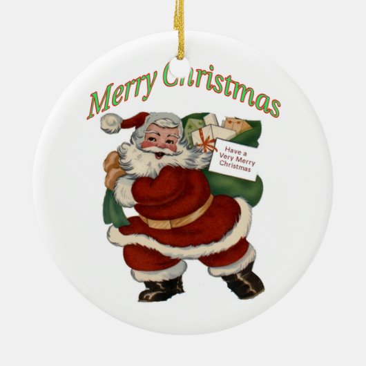 米国公衆衛生サービスのクリスマス装飾 セラミックオーナメント (裏面)