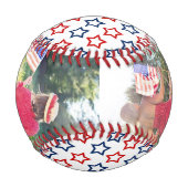 米国写真 野球ボール (裏面)