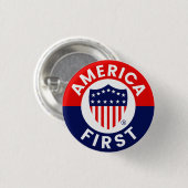 米国初の委員会キャンペーンバッジ 缶バッジ (正面&裏面)