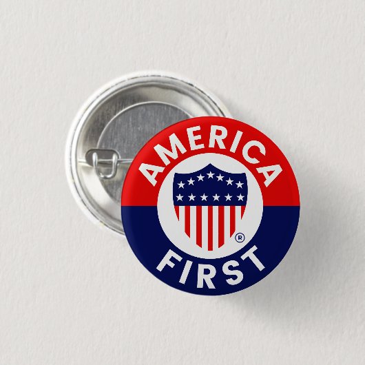 米国初の委員会キャンペーンバッジ 缶バッジ (正面&裏面)