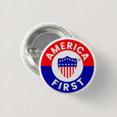 米国初の委員会キャンペーンバッジ 缶バッジ (正面&裏面)