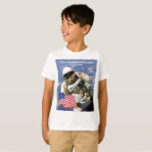 米国初の宇宙飛行士宇宙ウォーク Tシャツ (正面フル)