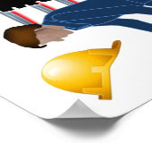 米国労働者補償ポスター ポスター (角)