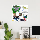 米国労働者補償ポスター ポスター (ホームオフィス)